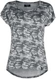 Camouflage T-Shirt, Black Premium by EMP, T-Shirt