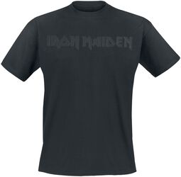 Black On Black Logo, Iron Maiden, T-Shirt Manches courtes