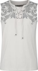 Tank-Top with Ornaments, Black Premium by EMP, Tank-Top