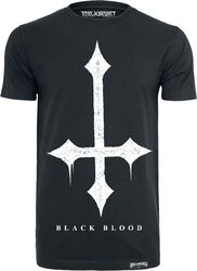 Croix, Black Blood by Gothicana, T-Shirt Manches courtes
