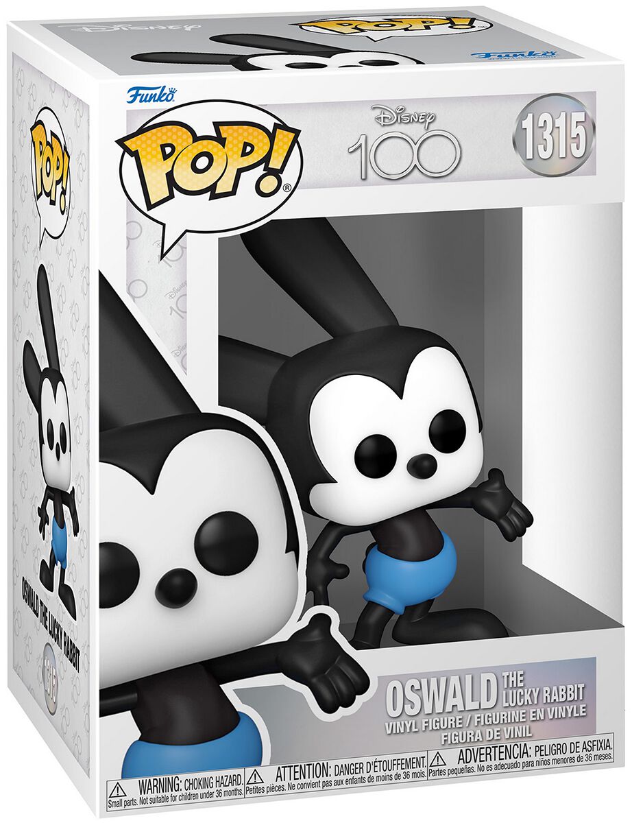 Disney 100 - Oswald the lucky Rabbit (Chase Edition möglich) Vinyl Figur  1315, Walt Disney Funko Pop!