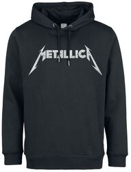 Amplified Collection - White Logo, Metallica, Felpa con cappuccio