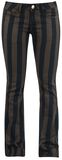 Wide Stripe Grace (Boot Cut), Gothicana by EMP, Stoffhose