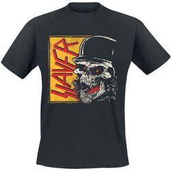 Red Yellow Laughing Skull, Slayer, T-Shirt Manches courtes
