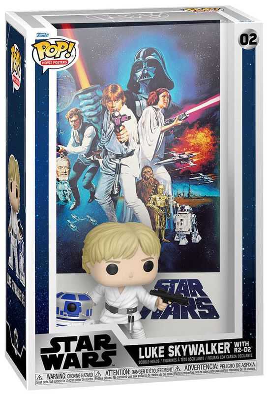 Funko Pop! Movie Poster - A New Hope Luke Skywalker with R2-D2 Vinyl Figur 02