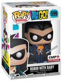 Robin mit Baby Vinyl Figure 599, Teen Titans Go!, Funko Pop!