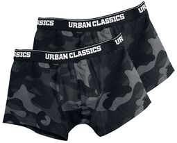 2-Pack Camo Boxer Shorts, Urban Classics, Boxershort-Set