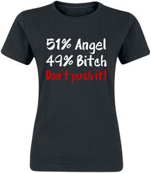 Angel Bitch, Sprüche, T-Shirt