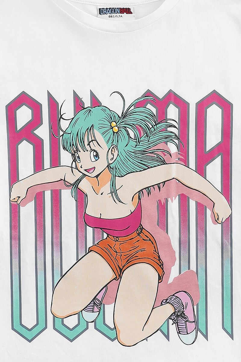 Bulma Camiseta Dragon Mujer T Shirt Dragon Ball Bershka Robe