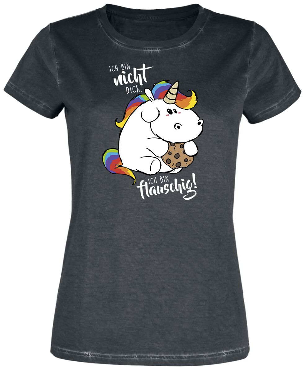 Ich bin nicht Ich bin flauschig! Pummeleinhorn T-Shirt EMP
