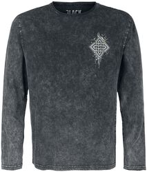 Langarmshirt mit Rückenprint, Black Premium by EMP, Langarmshirt