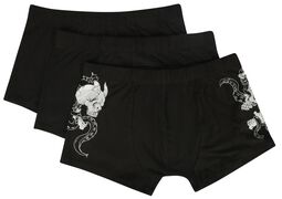 3 Pack Boxershorts, Black Blood by Gothicana, Boxershort