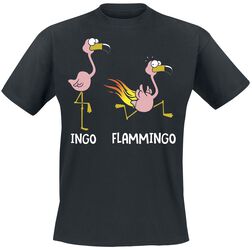 Flammingo, Tierisch, T-Shirt Manches courtes