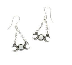 Triple Moon Droppers, Alchemy Gothic, Ohrring