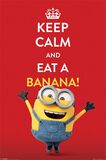 Keep Calm And Eat A Banana, Minions, Poster