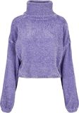 Ladies Short Chenille Turtleneck Sweater, Urban Classics, Sweatshirt