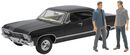 Automodell - 1967 Chevrolet Impala Sport Sedan - mit Sam und Dean Figuren, Supernatural, Sammelfiguren