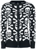 Skull And Bones Cardigan, Gothicana by EMP, Cardigan