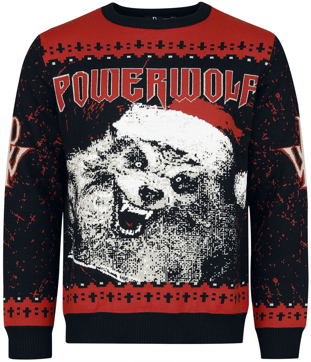 Holiday Sweater 2024 Powerwolf Weihnachtspullover EMP