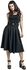 Toyin Black Herringbone Overall Skirt