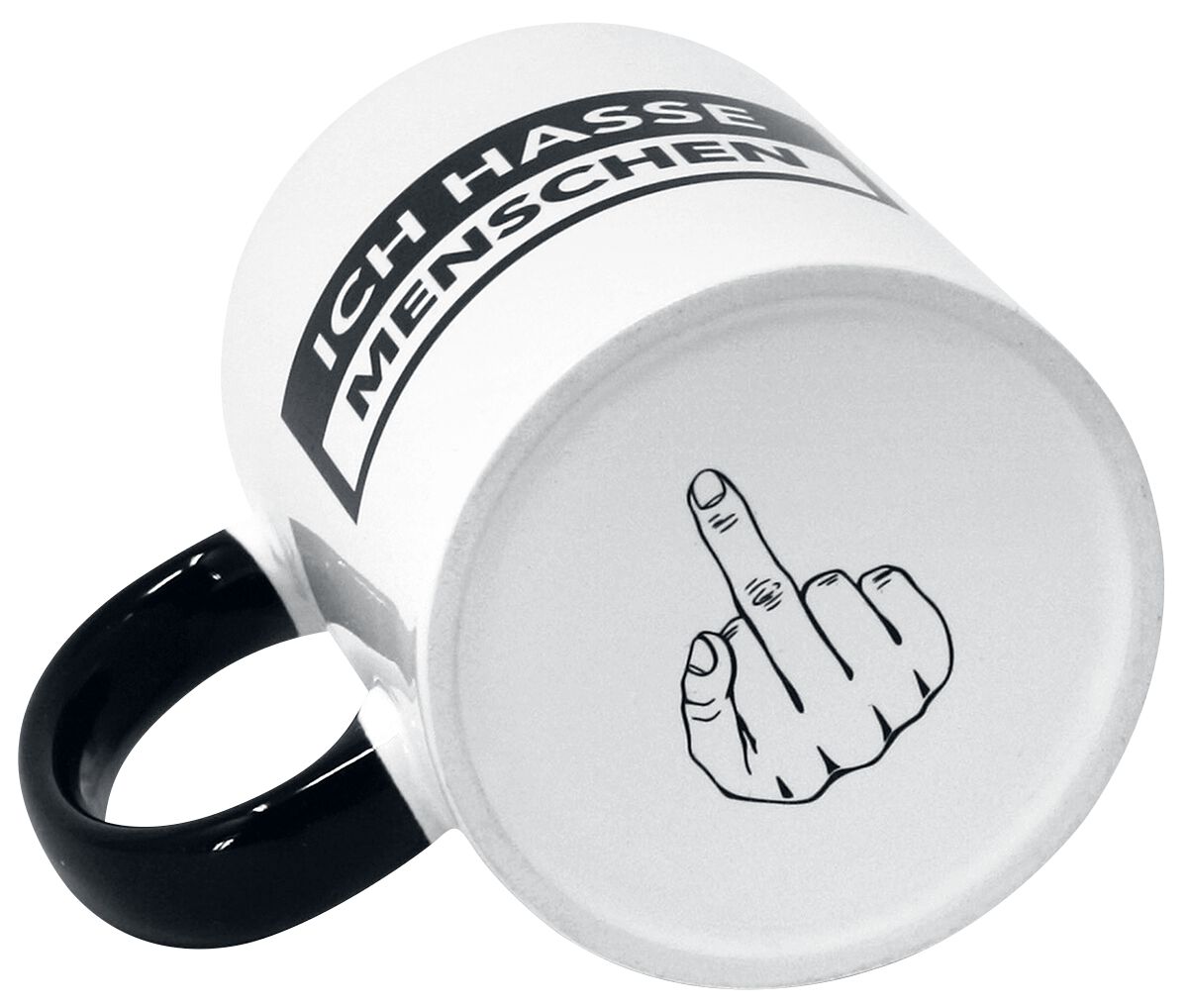 Tazza Con Scritta 'Ich Hasse Menschen' - Regalo Divertente Rosa