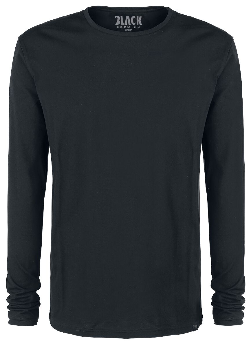 Homme Lot de Deux Manches Longues Basiques en Noir S