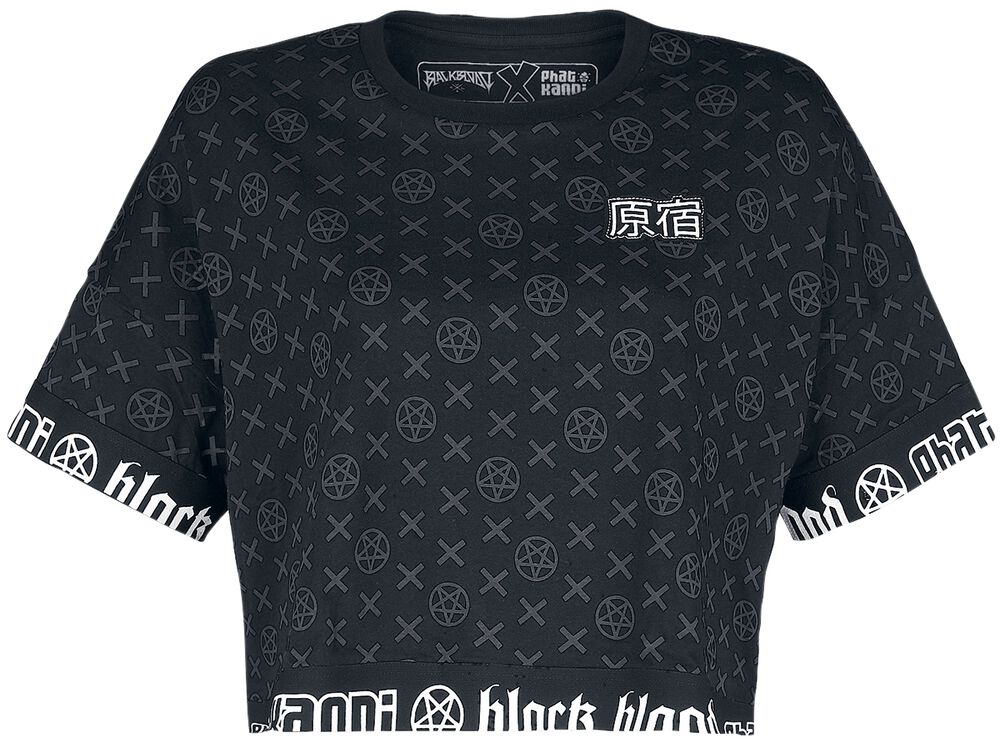 Phat Kandi X Black Blood by Gothicana Cropped T-Shirt