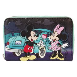 Loungefly - Micky & Minnie Date Night Drive-In, Mickey Mouse, Portefeuille