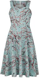 Flower Scent Fit & Flare Dress, Banned Retro, Mittellanges Kleid