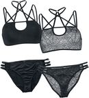 Pentagram Doublepack Mix And Match Underwear Set, Black Premium by EMP, Wäsche-Set
