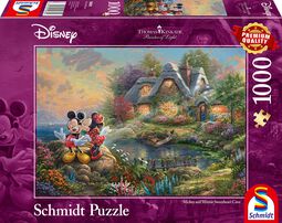 Thomas Kinkade Studios - Sweethearts Mickey & Minnie, Micky Maus, Puzzle