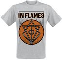 Vintage Circle Filled, In Flames, T-Shirt