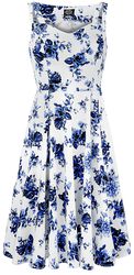 Blue Rosaceae Swing Dress, H&R London, Mittellanges Kleid
