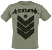 Stencil Stripes, Airbourne, T-Shirt