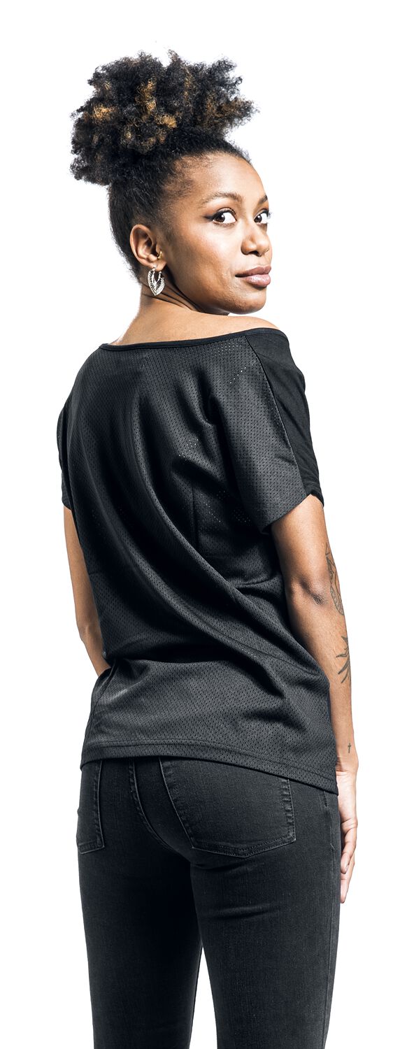 Full Volume By EMP Damen Schwarzes Langarmshirt Im  Produktbild-Vorschau 2
