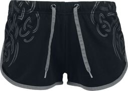 Shorts with Knot Print, Black Premium by EMP, Short