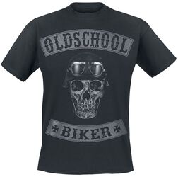 Oldschool Biker Skull, Oldschool Biker Skull, T-Shirt