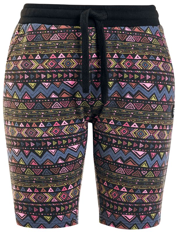 Bunte Shorts mit Muster
