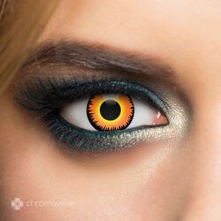 Chromaview Orange Werewolf Monthly Disposable Contact Lenses, Chromaview, Lentille de contact décorative
