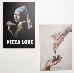 Pizza Art Exercise Book 2-Pack