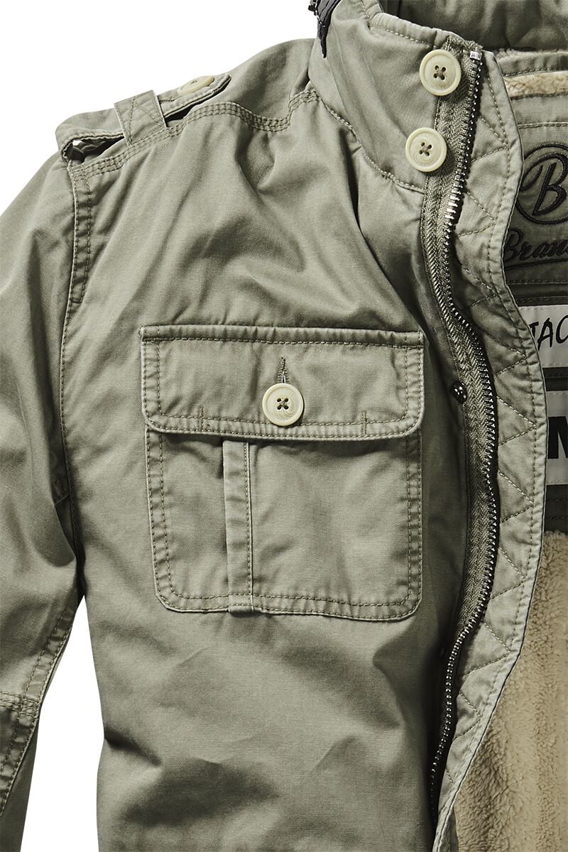Veste D'hiver Brandit Britannia - Style M65 - Coton 100% - Coupe Moderne - Pour Homme