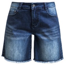 Jeans Shorts mit Destroy Detail