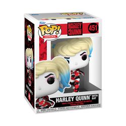 Harley with Bat Vinyl Figur 451, Harley Quinn, Funko Pop!