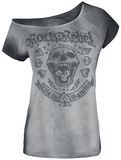 T-Shirt mit Totenkopf Print, Rock Rebel by EMP, T-Shirt