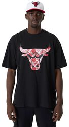 Chicago Bulls Logo Tee, New Era - NBA, T-Shirt Manches courtes