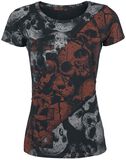 Bad Skulls Contrast Shirt, Black Premium by EMP, T-Shirt