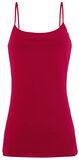 Basic Ladies Strap Top, RED by EMP, Top