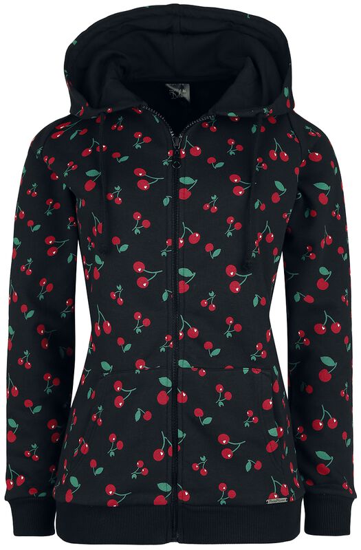 Cherries Hooded Zip-Jacket