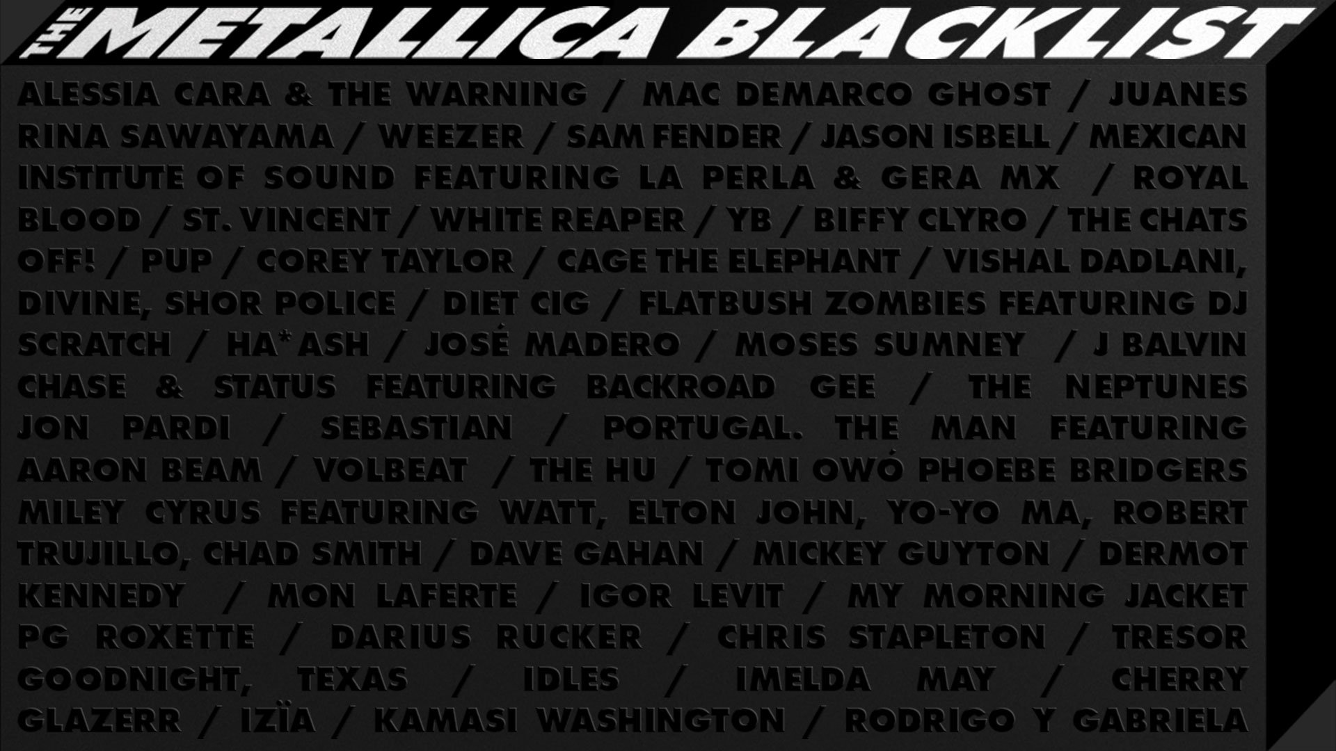 Album der Woche The Metallica Blacklist