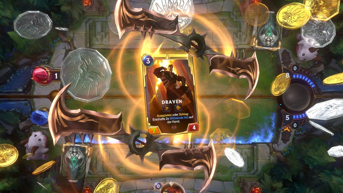 Rein optisch erinnert der Titel stark an Hearthstone.